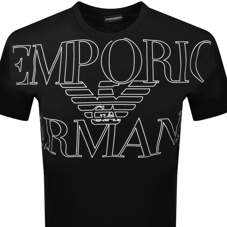 【美品】EMPORIO ARMANI ブラック 半袖Tシャツ M EMPORIO ARMANI - エンポリオアルマーニ 日本製 バック ライン